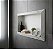 a_Nicho em porcelanato 60x40 Branco Marmorizado - Imagem 5