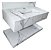 Pia em porcelanato 60x45 Branco Marmorizado - Imagem 4