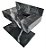 Pia em porcelanato 60x45 Preto Marmorizado - Imagem 1