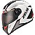 Capacete Moto Zeus 811 Evo Speedster AL6 Branco Preto e Vermelho - Imagem 1
