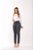 Calça Mom Jeans Feminina Cinza com Brilho - Imagem 3