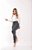 Calça Mom Jeans Feminina Cinza com Brilho - Imagem 1