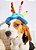Fantasia Chapéu de Bolo de Aniversário para Cachorros e Gatos Azul - Imagem 4