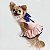 Vestido com Guia para Cachorros Lady Princess Coral - Imagem 1