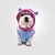 Moletom para Cachorros Ursinho Rosa e Azul - Imagem 1