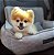 Assento Cadeirinha de Transporte para Cachorros Luxo Cinza Claro - Imagem 8