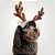 Fantasia de Natal para Cachorros e Gatos Chifres de Rena com Orelhas - Imagem 1