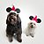 Fantasia de Natal para Cachorros e Gatos Gorro Mickey Noel - Imagem 3