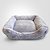 Cama de Pelúcia para Pets Sonho Nuvem Retangular com Zíper Cinza - Imagem 2