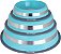 Comedouro Inox com Anel de Silicone GermanHart Prestige Azul - Imagem 2