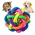 Brinquedo para Cachorros e Gatos Bola Multicolor com Guizo - Imagem 4