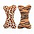 Brinquedo para Cachorros Kit Pelúcias Ossinho Animal Print - Imagem 1
