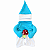 Fantasia para Cachorros Inspiração Smurfs com Calça - Imagem 1