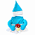 Fantasia para Cachorros Inspiração Smurfs com Vestido - Imagem 1