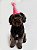 Fantasia para Cachorros e Gatos Chapéu de Aniversário Rosa - Imagem 2