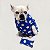 Pijama para Cachorros Azul Royal Bolinhas - Imagem 2