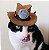 Fantasia para Cachorros e Gatos Chapéu Cowboy - Imagem 4