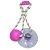 Brinquedo para Cachorros Cabo de Guerra com Ventosa Push Ball Pet Rosa - Imagem 4