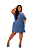 Vestido jeans de alça larga plus size - Imagem 3