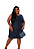 Vestido jeans de alça larga plus size - Imagem 1