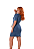 Vestido Manga Princesa Jeans Slim - Imagem 2