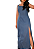 Vestido Longo com Fenda Jeans Slim - Imagem 3