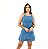 Vestido Jeans de Babado Slim - Imagem 1