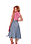 Saia Midi Jeans Slim - Imagem 3