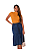 Saia Midi de Botões Jeans - Imagem 2