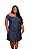 Vestido Ombro a Ombro Jeans Plus Size - Imagem 1