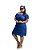 Vestido Ombro a Ombro Jeans Plus Size - Imagem 1