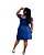 Vestido Ombro a Ombro Jeans Plus Size - Imagem 3