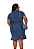 Vestido Jeans de Manga Plus Size - Imagem 2