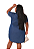 Chamise Jeans de Botão Plus Size - Imagem 2