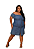Vestido Ombro a Ombro Jeans Plus Size - Imagem 3
