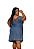Vestido Ombro a Ombro Jeans Plus Size - Imagem 2