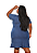 Vestido Jeans de Manga Plus Size - Imagem 2