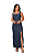 Vestido Longo com Fenda Jeans Slim - Imagem 3