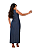 Vestido Longo com Fenda Jeans Slim - Imagem 2