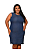 Vestido Jeans de Alça Larga Plus Size - Imagem 1