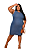 Vestido Jeans de Alça Larga Plus Size - Imagem 3