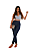 Calça Skinner Jeans Slim com Botão na Barra - Imagem 2