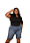 Short Pedal Jeans Plus Size - Imagem 1