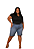 Short Pedal Jeans Plus Size - Imagem 3