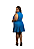 Vestido Plus Size Sem Manga e com Botões - Imagem 2