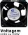 Micro ventilador ventoinha 120x120x38MM 110/220V metálica GC - Imagem 2