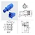 Kit 10 Conector Powercon Macho E Fêmea Azul 20a - Imagem 5