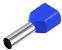 Terminal Tubular Ilhos Duplo 2,5mm Te2510 Pre Isolado (Kit com 100 peças) - Imagem 1