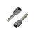 Kit Terminal Tubular Ilhos 4mm E4009 Cinza Pre Isolado (100pç) - Imagem 1