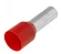 Kit Terminal Tubular Ilhos 10mm E1012 Vermelho Pre Isolado (100pç) - Imagem 2